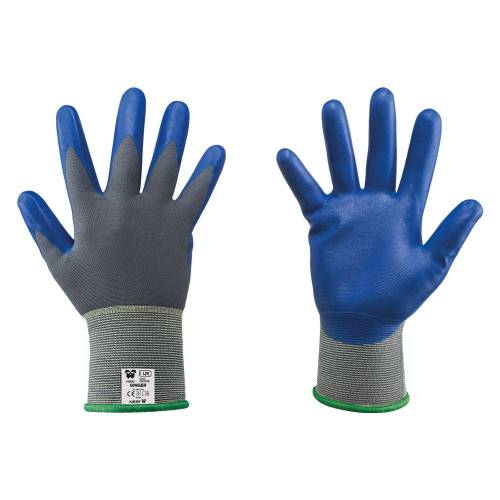 GUANTI NITRILE/NYLON 'GINGER' Tg. 10...