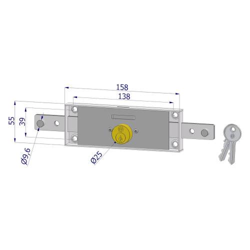SERRATURA CENTRALE PER...