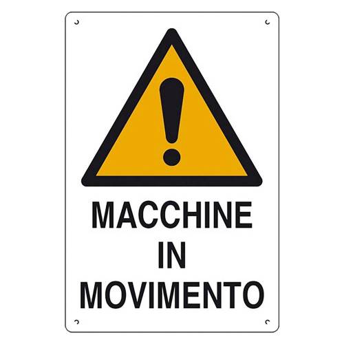 CARTELLO 'MACCHINE IN MOVIMENTO' cm...