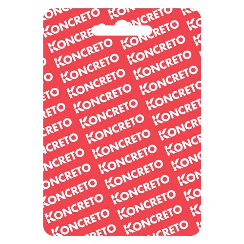 CARTELLINO FINE CORSA 'KONCRETO' mm...