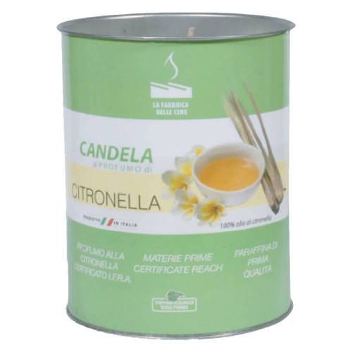 CANDELA ALLA CITRONELLA ECO cm 8 x 10