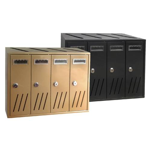 CASSETTA POSTALE 4 posti - bronzo -...