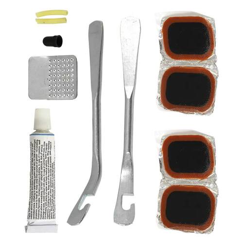 KIT RIPARAZIONE BICICLETTE set 12 pezzi