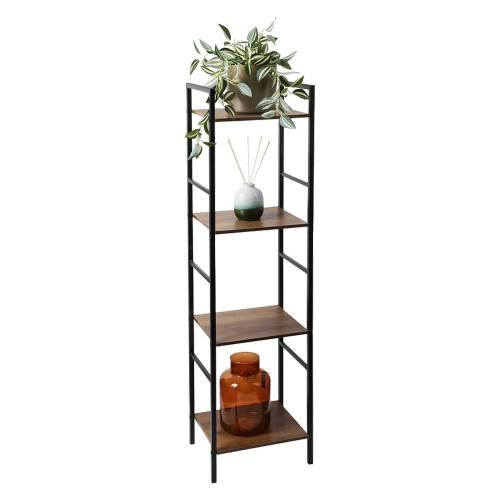 SCAFFALE IN METALLO E LEGNO cm 29,45...