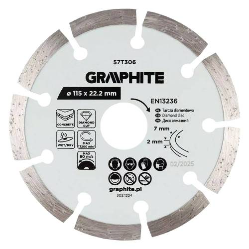 DISCO DIAMANTATO ø 115 mm - foro 22,2 mm