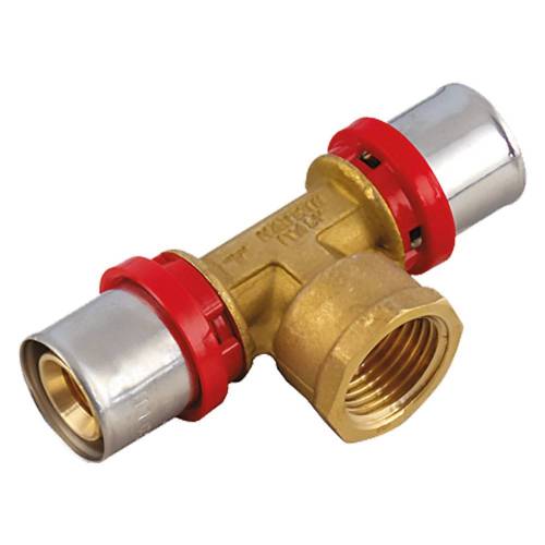 RACCORDO A PRESSARE A 'T' FEMMINA...