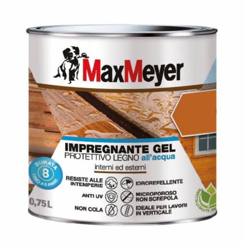4 x MAX IMPREGNANTE GEL ALLACQUA NOCE...
