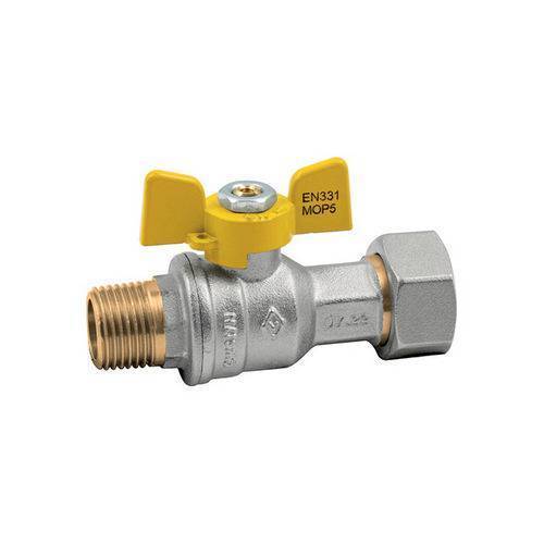 VALVOLA A SFERA GAS MASCHIO DADO...